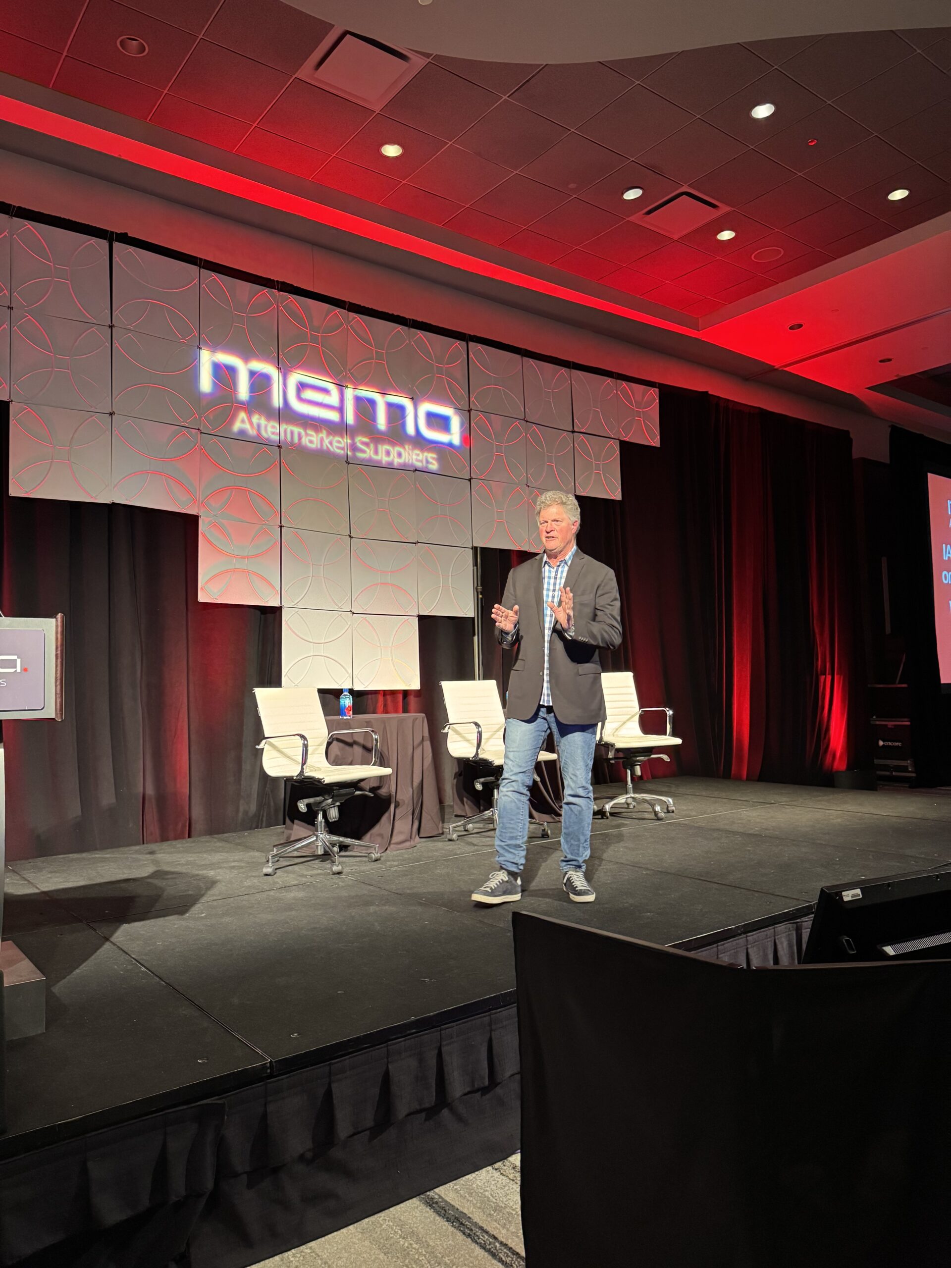 clean corporate comedian